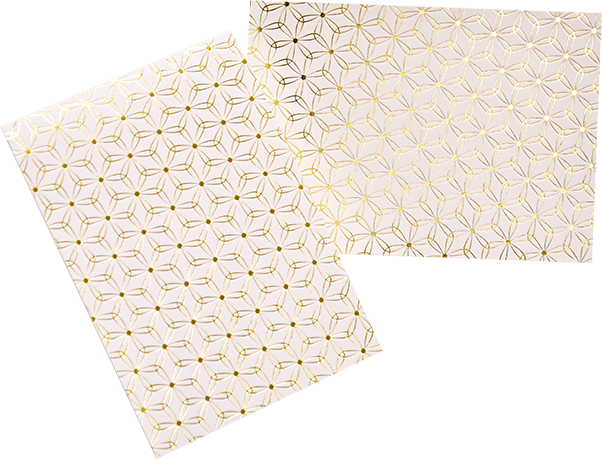 高級感を与える箔押しと上質感